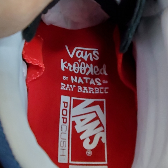 Vans x Krooked Skate Sk8-Hi by Natas For Ray Barbee Men Size 10.5 - Picture 9 of 15